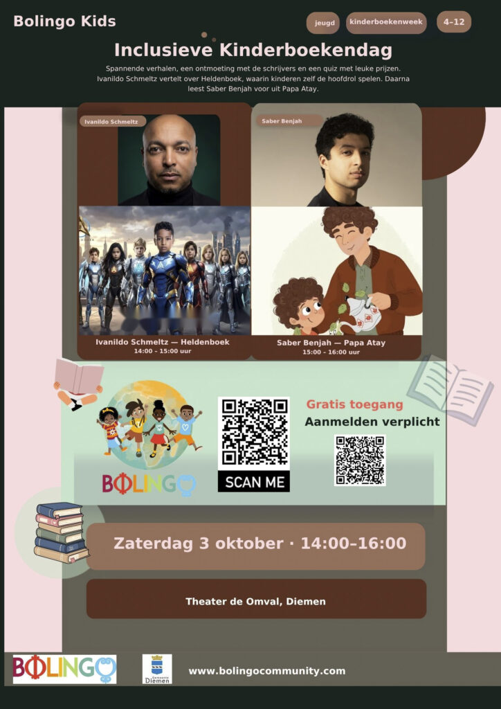 3 oktober 2026 Bolingo Kids inclusieve kinderboekenworkshop