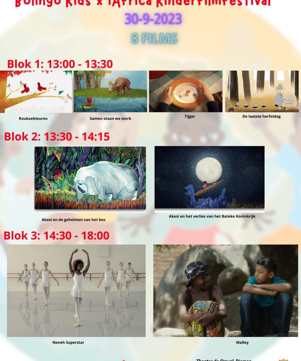 Staand Bolingo Kids x iAfrica kinderfilmfestival 2023 (Aankondiging)